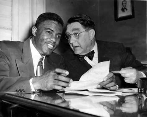 Jackie Robinson and Branch Rickey