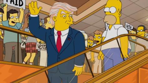 Trump on the escalator
